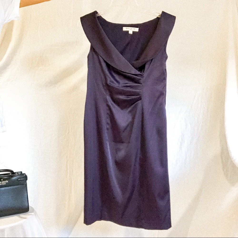 Evan Picone purple off the shoulder dress